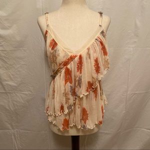 Free People Floral Tank Top